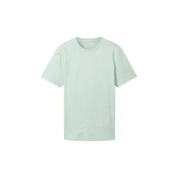 TOM TAILOR DENIM Majica svetlo modra / meta / bela