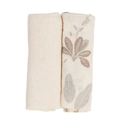 BUBABA by FreeON® Komplet 2 muslin pelene, Leaves