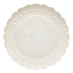 Bel servirni krožnik iz kamenine o 39 cm Cristal – Costa Nova