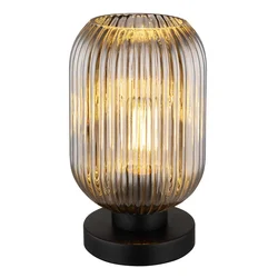 Globo 15469TS - Stona lampa NORMY 1xE27/40W/230V siva