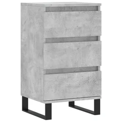 Komoda siva boja betona 40 x 35 x 70 cm od konstruiranog drva
