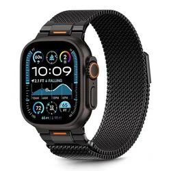 Tech-protect Milano Vanguard pašček za Apple Watch 44/45/46/49mm, black