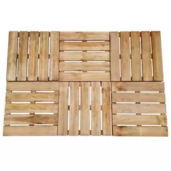 Pločice za trijem 8 kom 50 x 50 cm FSC drvene smeđe