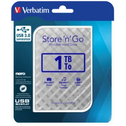 Verbatim HDD 1TB 3.0 Siv Kocka (53197)