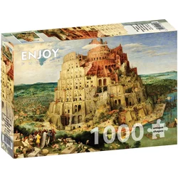 Enjoy - Puzzle Pieter Bruegel: Babilonski stolp - 1 000 kosov