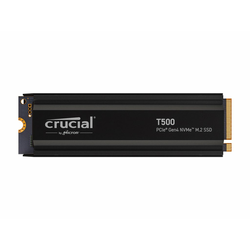 Crucial 2TB T500 PCIe Gen4 NVMe M.2 SSD s hladilnikom