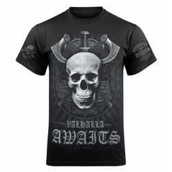 Majica moška - SKULL - VICTORY OR VALHALLA - VOV022KM