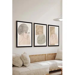 WALLXPERT Set 3 dekorativne slike Artsycllct26