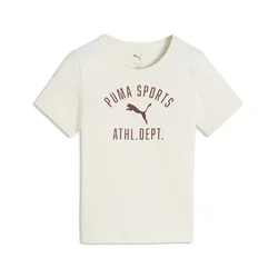 PUMA Varsity Relaxed Tee Youth, Shop, Warm White, 2-3Y
