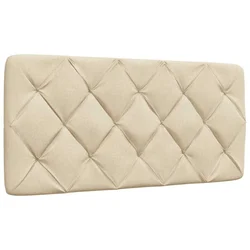 vidaXL Blazina za vzglavje krem 100 cm blago
