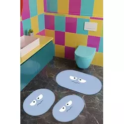 Lessentiel Maison Set prostirki za kupatilo, 3 komada, Plavi