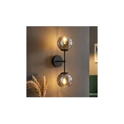 Brilagi - Zidna lampa DIOR 2xE27/60W/230V crna/dimno siva
