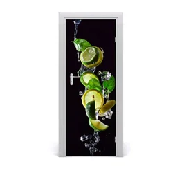 tulup.si Samolepilni tapete na vratih Lime in limone 85x205 cm