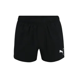 PUMA Kratke kopalne hlače črna/bela