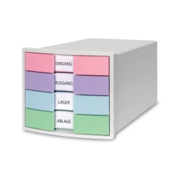 Han police za dokumentaciju sa fiokama IMPULS 2.0, 4 fioke pastel bela ( 05PD1012AP )