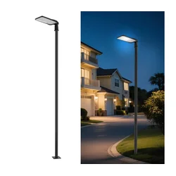 Brilagi-LED Spoljašnja lampa sa stubom i kl. 4 m URBANLIGHT LED/200W/230V crna IP65
