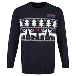 Moški pulover CCM Holiday Ugly Sweather Navy M