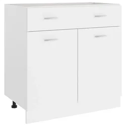 Vidaxl Spodnja omarica s predalom “Lyon” bela 80x46x81,5 cm