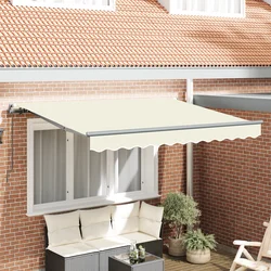 Skrovita tenda Krema 250 x 200 cm tkanina