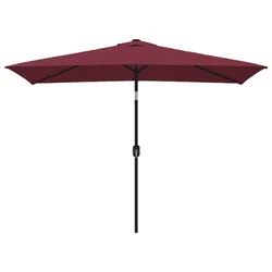 Vanjski suncobran s metalnim stupom 300 x 200 cm bordo