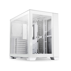 LIAN LI računalniško ohišje O11 Dynamic Mini Snow Edition, ATX, Midi-Tower, kaljeno steklo, belo