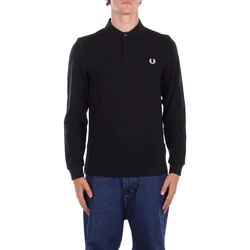 Bombažna majica z dolgimi rokavi Fred Perry