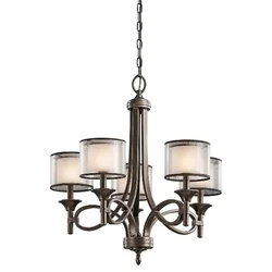 Elstead Lighting Elstead Lacey Lestenec s 5 lučmi, več krakov, bronast zaključek, E14, (22099760)