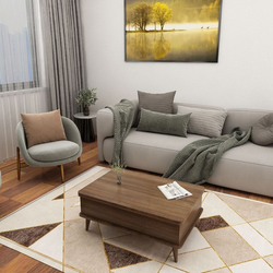 Hanah Home Sto za dnevnu sobu Dy Ada 90x38x60 cm, Braon