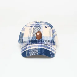 Čepica A BATHING APE Bape Check Panel Cap Navy Universal
