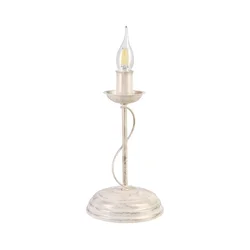 Stona lampa ANTON 1xE14/60W/230V bela patina