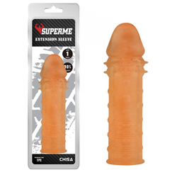 CHISA Realistična navlaka za penis Extra Texture Flesh, Boja kože