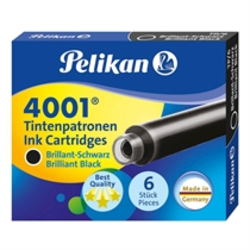Pelikan črnilni vložek 4001® TP/6, črn