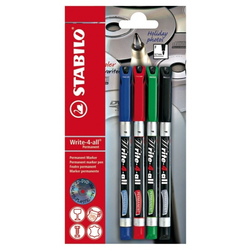 STABILO marker, 0,7mm, 4 kosi