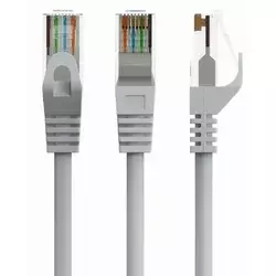 GEMBIRD Mrežni kabl PP6U-CU-15M, CAT6, Bakarni, 15m, Sivi