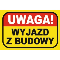 shumee Tabla za izhod iz gradbišča 20x30cm PVC T057