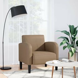 Sofa fotelja s naslonima za ruke Cappuccino 54 cm umjetna koža