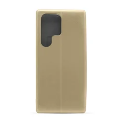 Maska za telefon ROYAL FLIP COVER za Samsung S23 Ultra, Zlatna