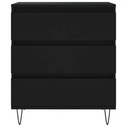 Komoda crna 60 x 35 x 70 cm od konstruiranog drva
