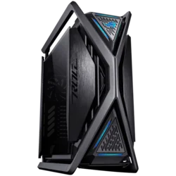 ASUS ROG Hyperion GR701 BTF Edition E-ATX PC ohišje črno, motherboard hidden connectors design support, 420 mm dual radiator support, four 140 mm fans, metal GPU holder, component storage, ARGB fan hub, Aura Sync, 60W fast charging - 90DC00F0-B39020