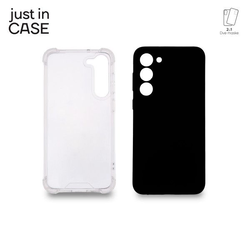 JUST IN CASE 2u1 Extra case MIX paket crni za S23 Plus