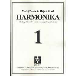 ZAVEC M., PRASL D.:HARMONIKA 1 UČBENIK NOTE ZA klaviature