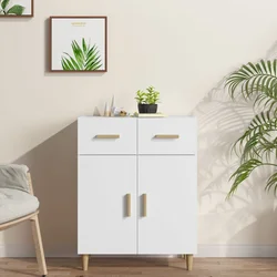 Komoda bijela 69,5x34x89 cm od konstruiranog drva