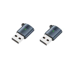 INF USB 3.0 moški na TF (microSD) adapter 2-pack, aluminij+PVC DarkGrey, (5000445502)