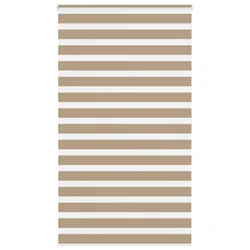 Zebra zavjesa Pješčano smeđa 120x200 cm Širina tkanine 115,9 cm Poliester