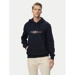 Tommy Hilfiger Jopa Script Flag MW0MW43220 Mornarsko modra Regular Fit