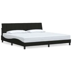 Vidaxl Posteljni okvir brez vzmetnice Hanko črn 200x200 cm blago