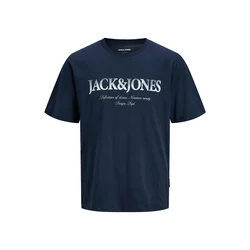 JACK & JONES Majica JJDEVIN DAYTONA  mornarska / bela