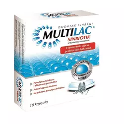 Multilac sinbiotik (probiotik plus prebiotik) 10 kapsula