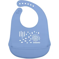 Baboo Silicone Bib slinček Blue Haze, 4m+ 1 kos