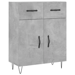 Komoda siva boja betona 69,5x34x90 cm od konstruiranog drva